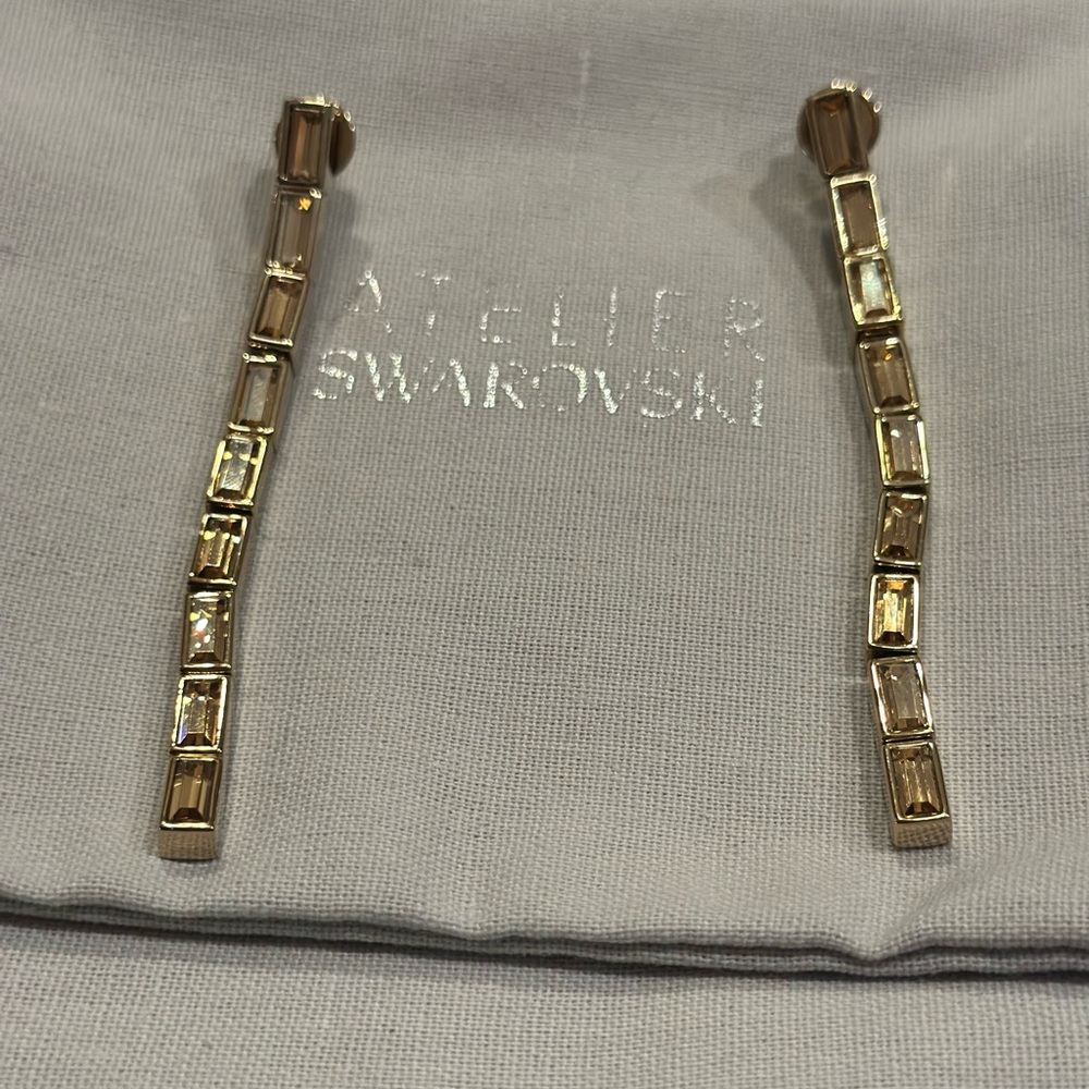 Atelier Swarovski Gold Earrings